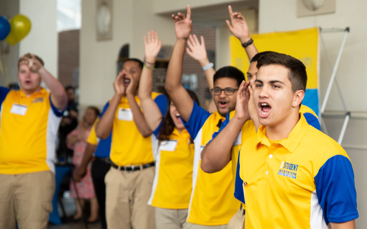 University Center UC College Flags 710x400 A group of Summer CREW Orientation Leaders