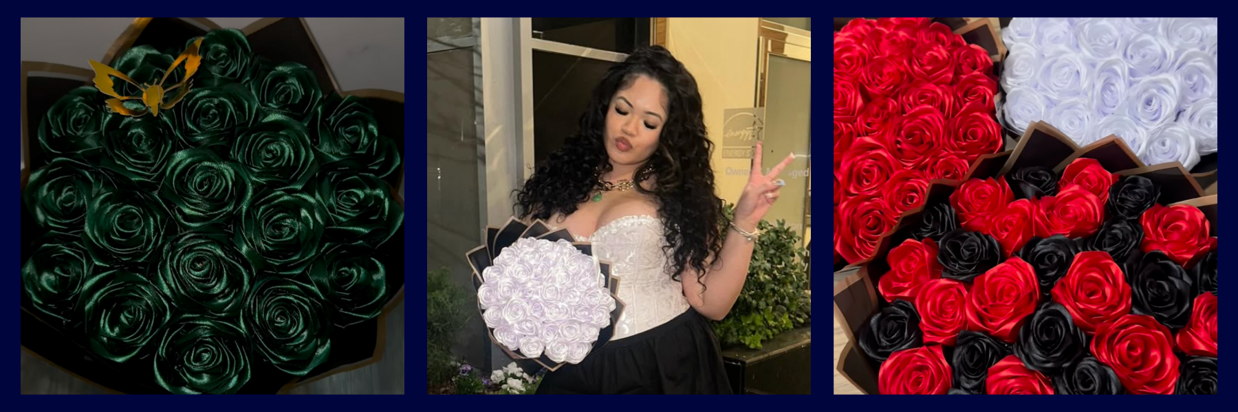 Ribbon bouquet made by Infinitybouquetsby.cs