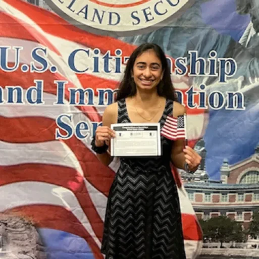 Dimple Gandevia Citizenship Oath
