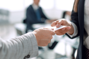 business card branding and networking