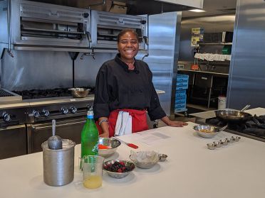 Naquawna Letman in her kitchen as executive chef