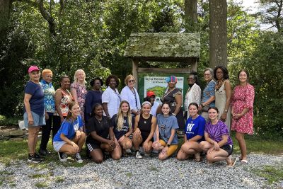 Widener faculty, teacher candidates, and community mentors at Taylor Arboretum