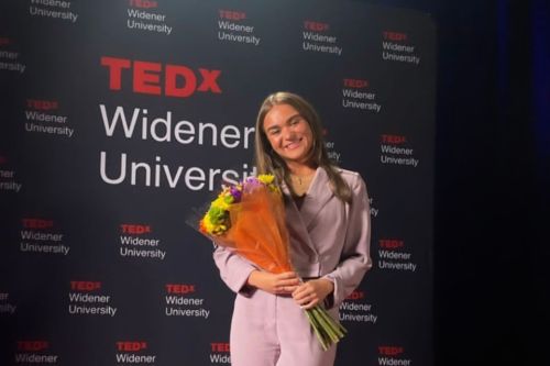 TEDx Amanda Rappa 960x 640 Amanda Rappa poses at the TEDxWidenerUniversity event.