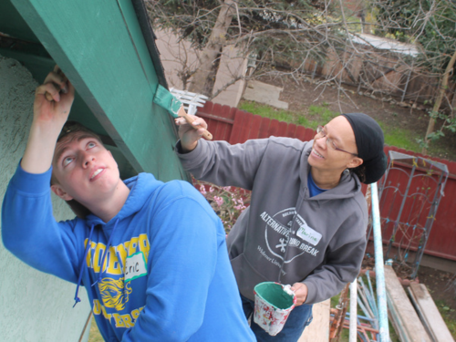 Widener University students on an Alternative Spring Break service trip.