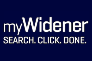 myWidener search. click. done.